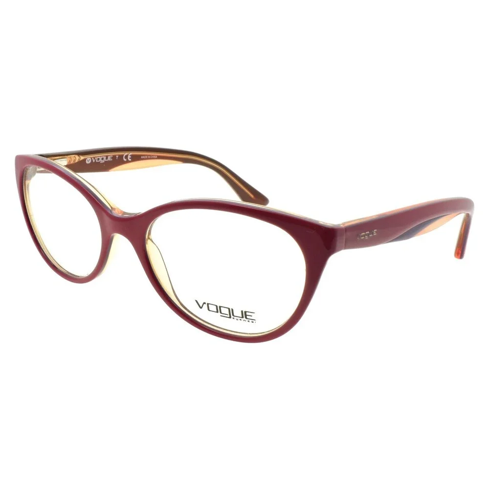 Vogue VO 2962 2313 Women's Eyeglasses Frames Cat Eye 51-17-135 Red / Fuchsia